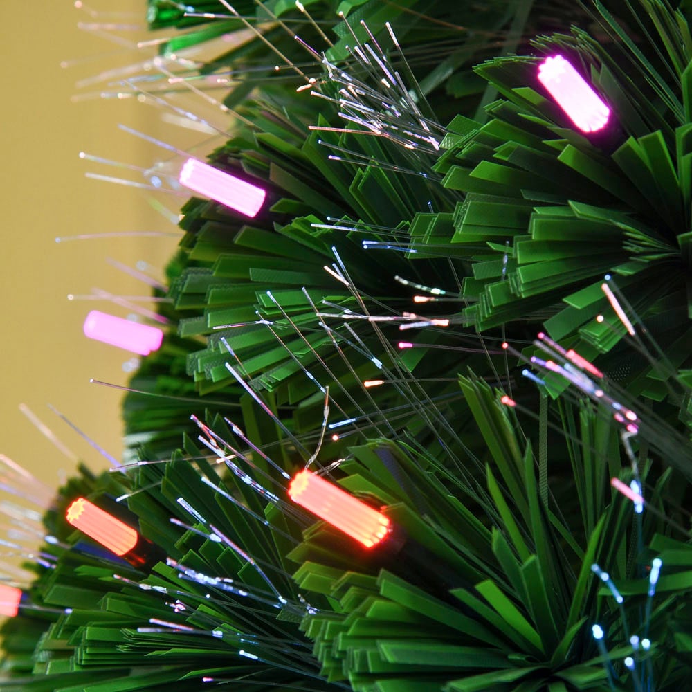 Everglow Fiber Optic LED Green Artificial Christmas Tree 5ft Image 3