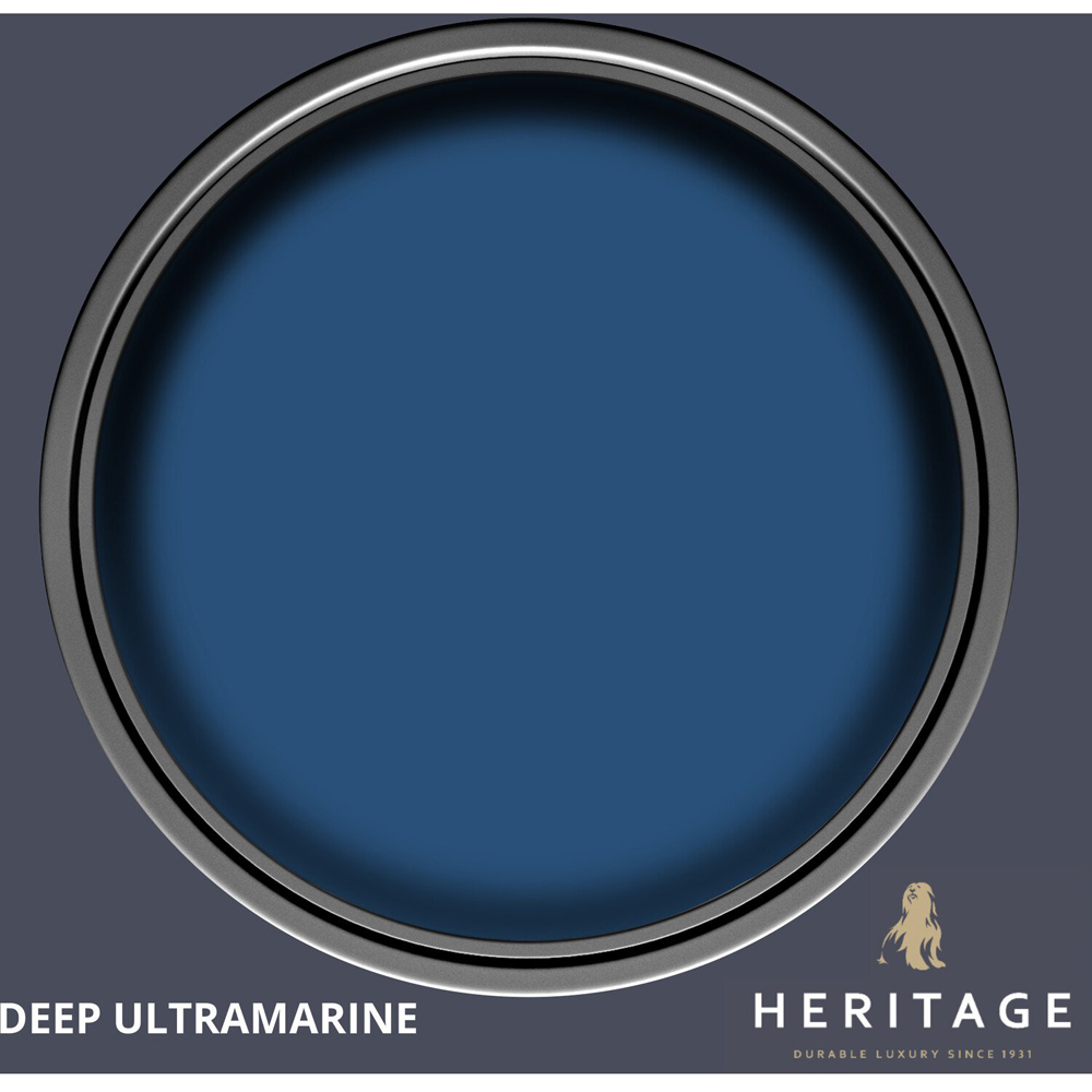 Dulux Heritage Walls and Ceilings Deep Ultramarine Velvet Matt Emulsion Paint Tester Image 5