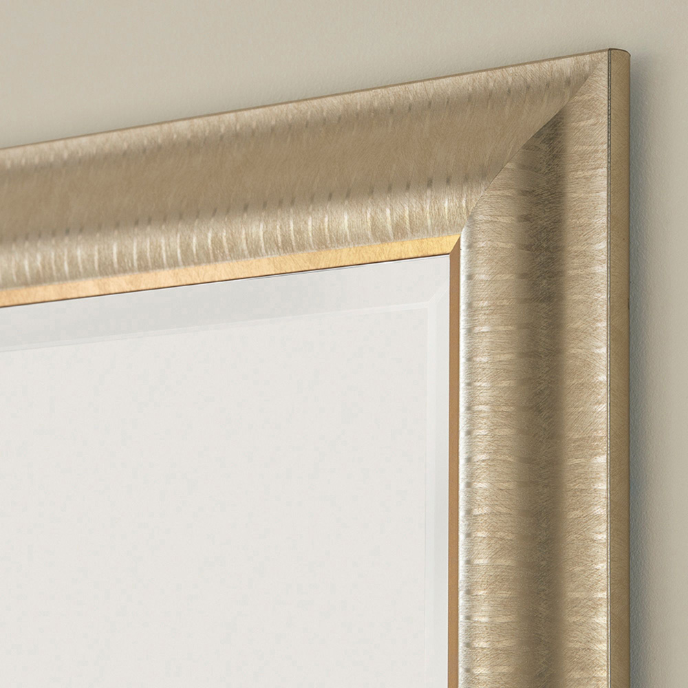 Yearn Gold Champagne Textured Wall Mirror 77 x 62cm Image 3