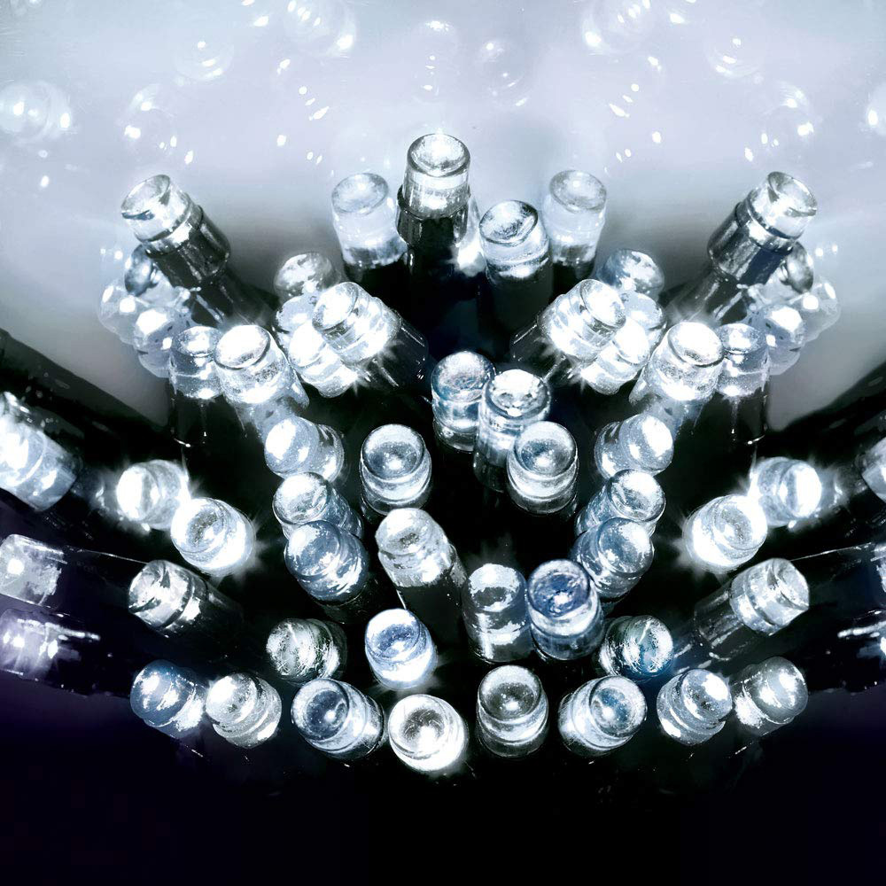 Premier TimeLights 400 Cool White LED Green Cable String Light 40m Image 4