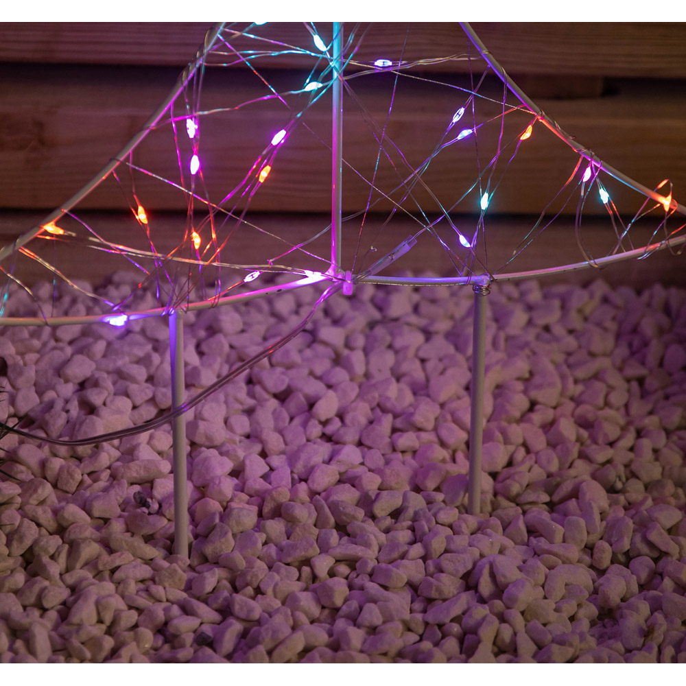 Samuel Alexander 4 Piece 400 Rainbow LED Tree Christmas Tree Path Light Set Image 8