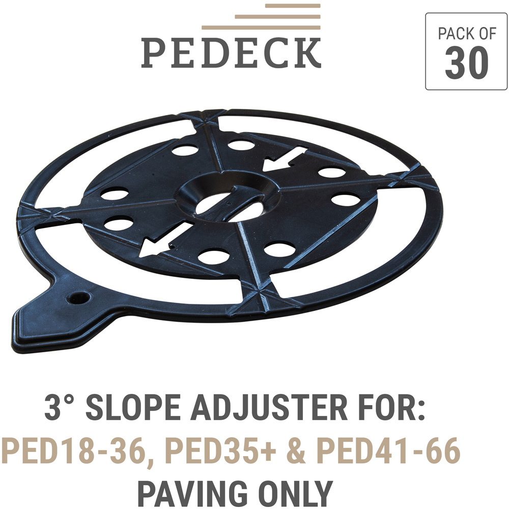 PEDECK PED18-36 PED35+ PED41-66 Compatible 3° Slope Adjuster 30 Pack Image 6