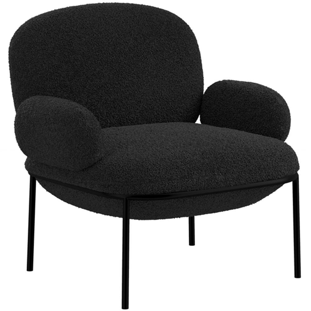 LPD Home Avery Black Accent Chair Image 2