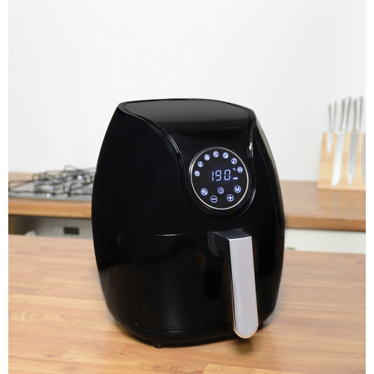 Black 5L Digital Air Fryer 1500W Image 2