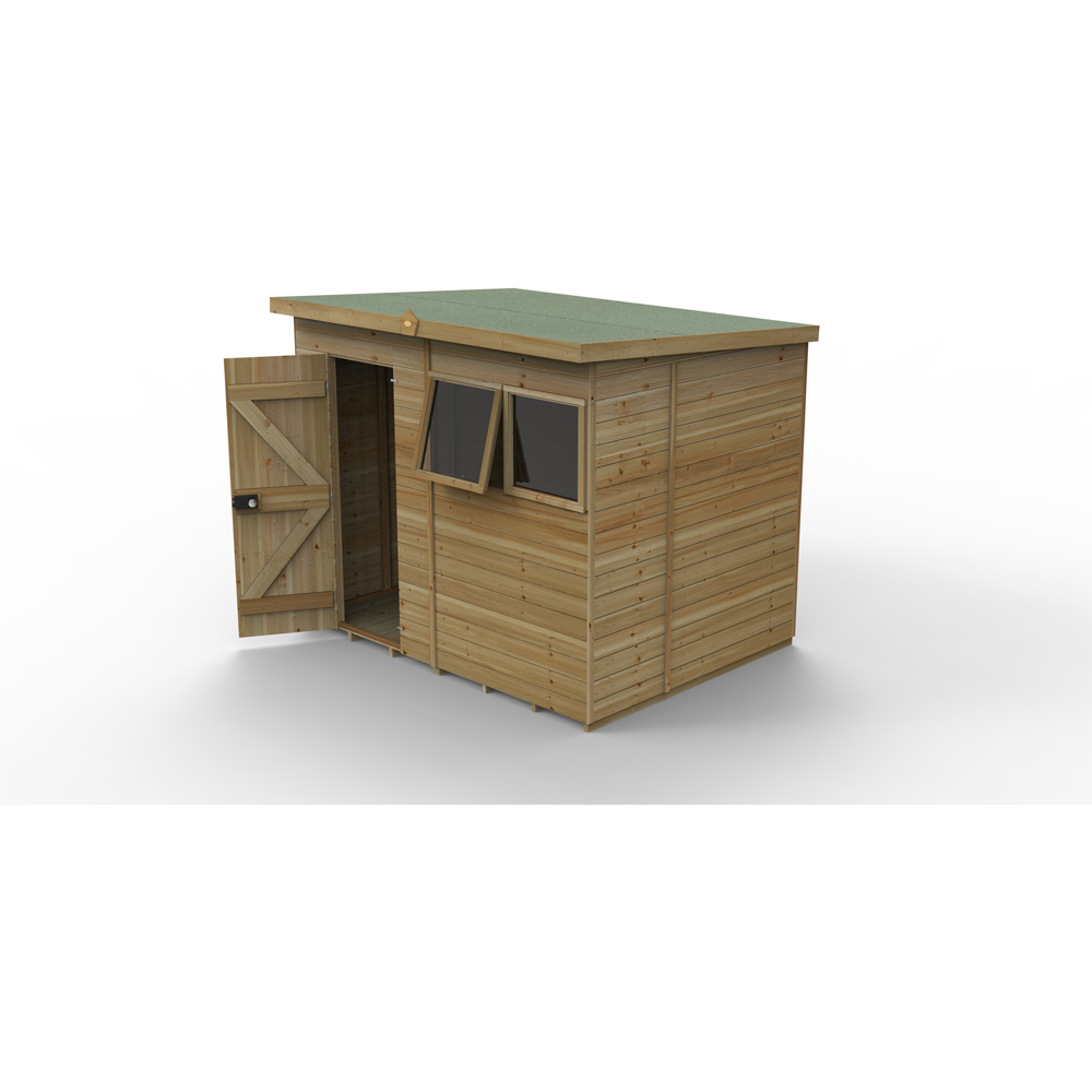 Forest Garden Timberdale 8 x 6ft Single Opening Pent Shed Image 3
