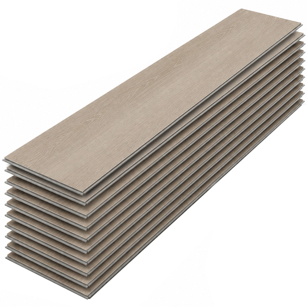 Britwall Butternut Beige Herringbone Wood-Embossed SPC Vinyl Flooring 625 x 125mm 20 Pack Image 2