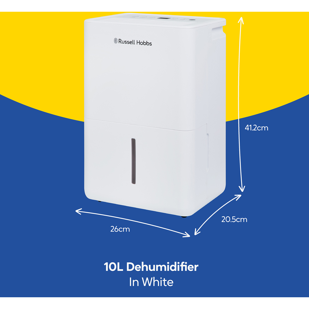 Russell Hobbs RHDH1002 White Dehumidifier 10L Image 6