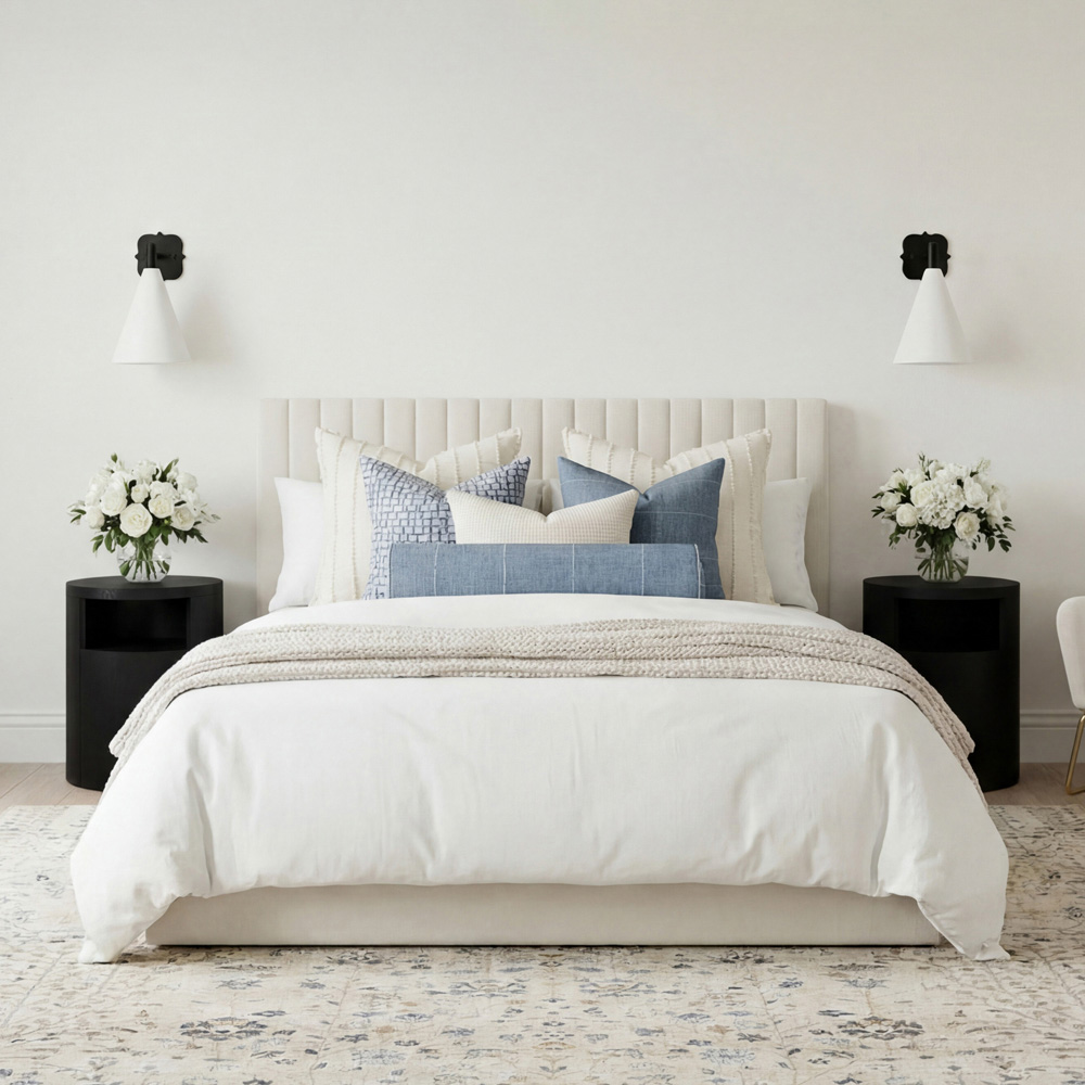 LPD Home Berlin Milk King Size Ottoman Bed Image 7