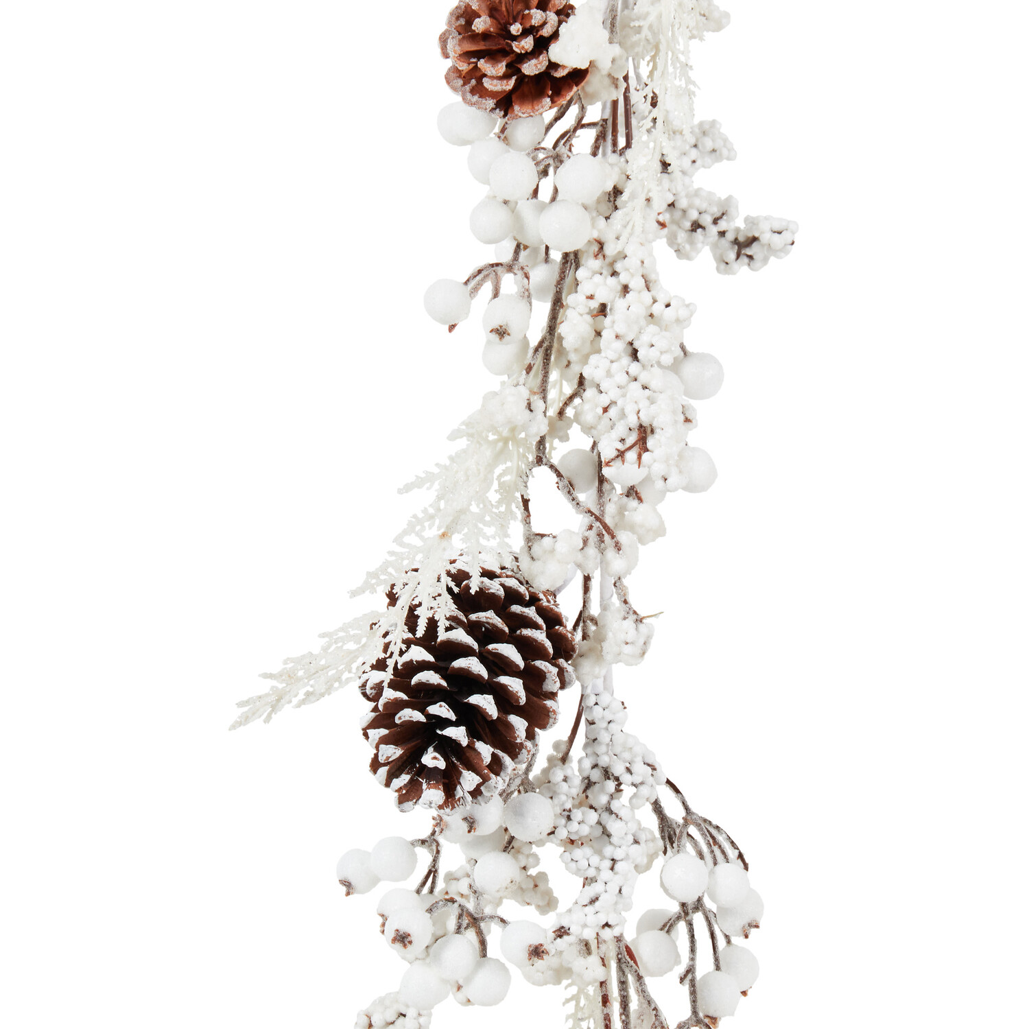 Pom Pom Pinecone Garland White - White Image 2