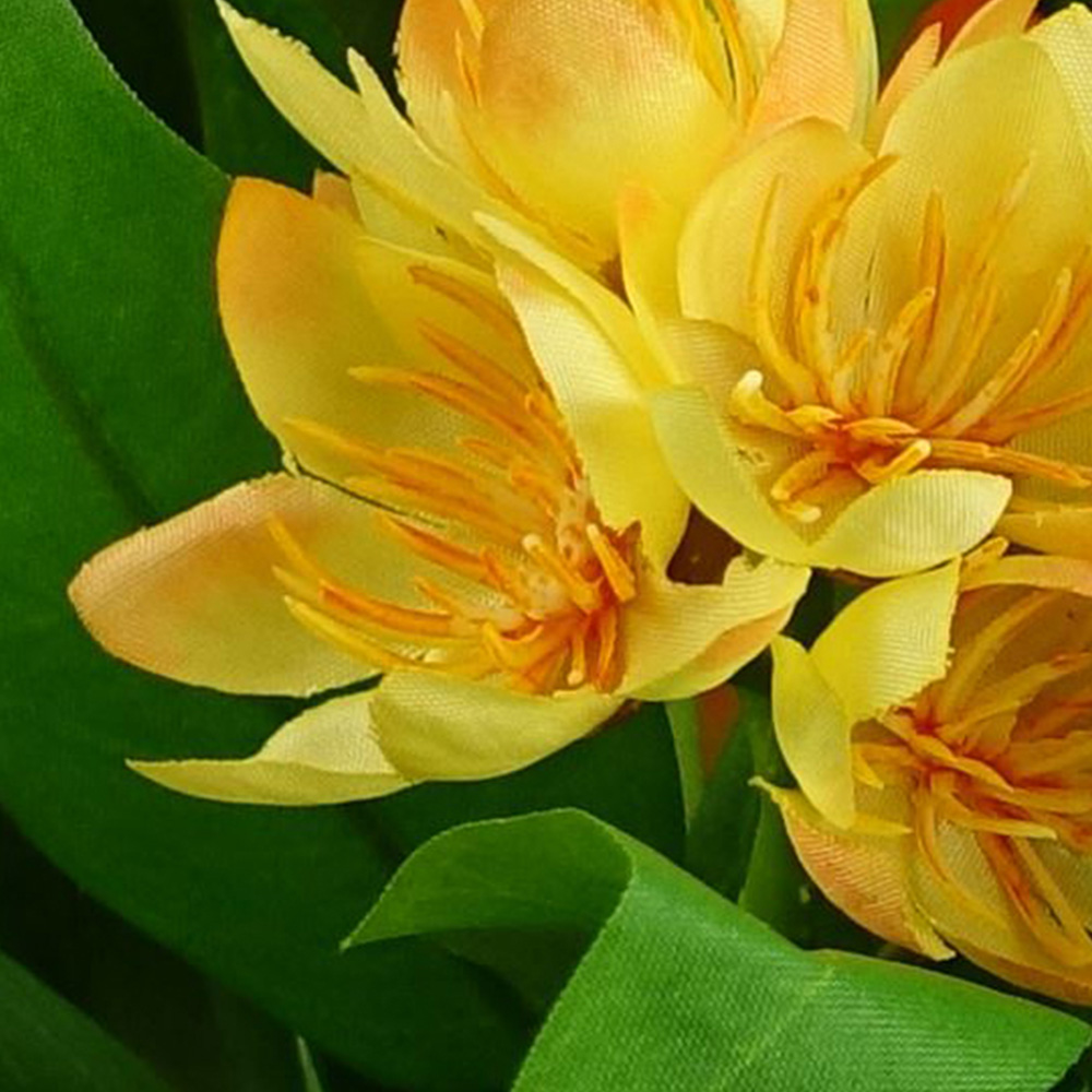 Leaf Freesia Artificial Plant in Pot 18cm 3 Pack Image 3