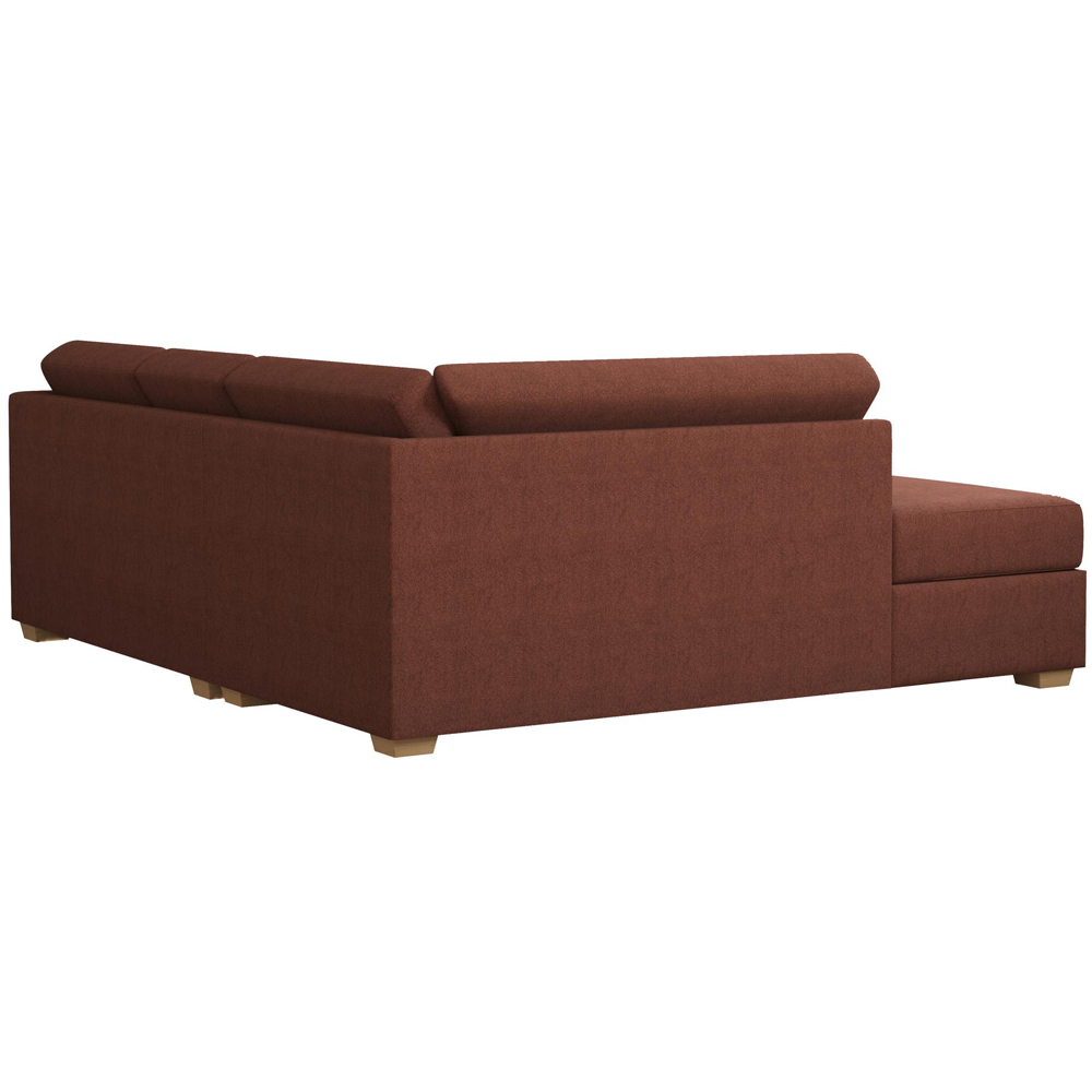 Modo 3 Seater Venice Brick Left Hand Fixed Back L-Shape Corner Sofa Image 5