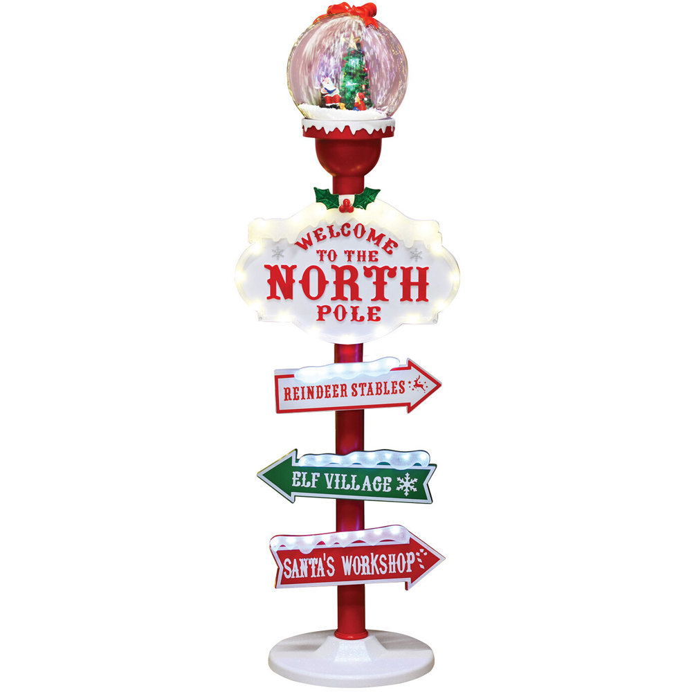 Christmas LED North Pole LanternMulticolour Image 2