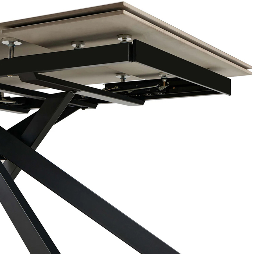 DS Living Zaira 6 Seater Dining Table Black Marble Vein Image 5