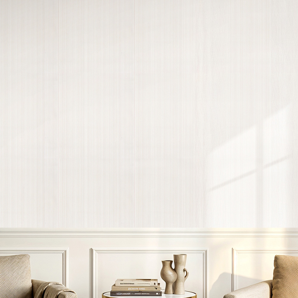 Living and Home Light Beige 3D Embossed Non-Pasted Rectangle Wallpaper Roll 950 x 53cm Image 7