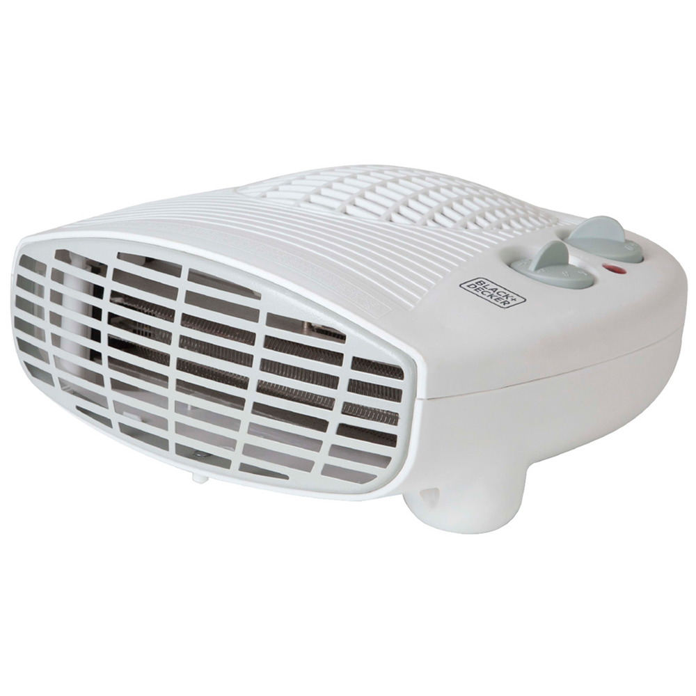 BLACK+DECKER White Flat Fan Heater 2000W Image 1