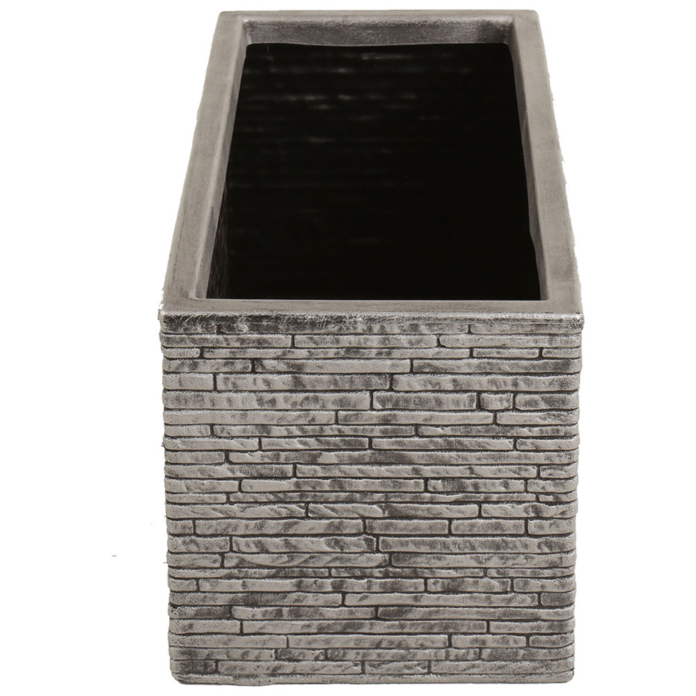 Charles Bentley Slate Pewter Trough Planter Image 2