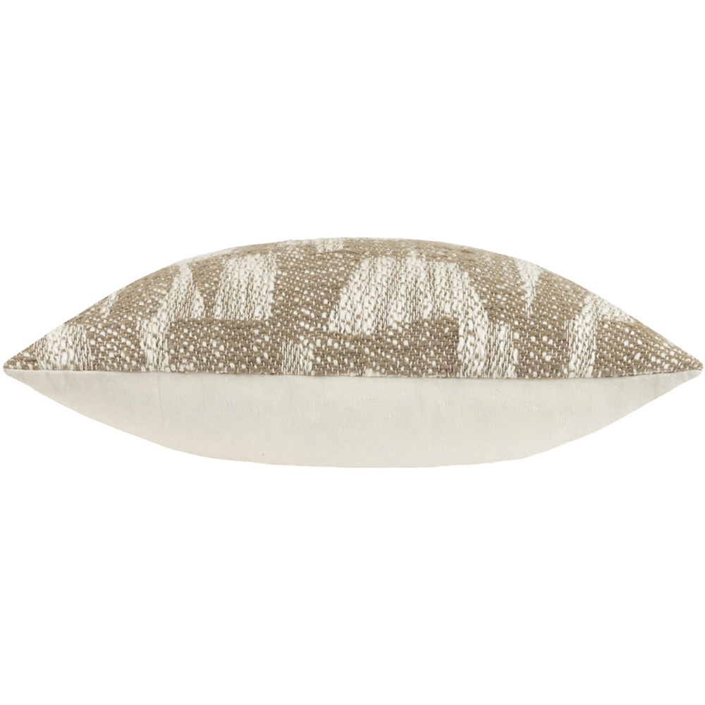 Hoem Ola Taupe Jacquard Cushion Image 4