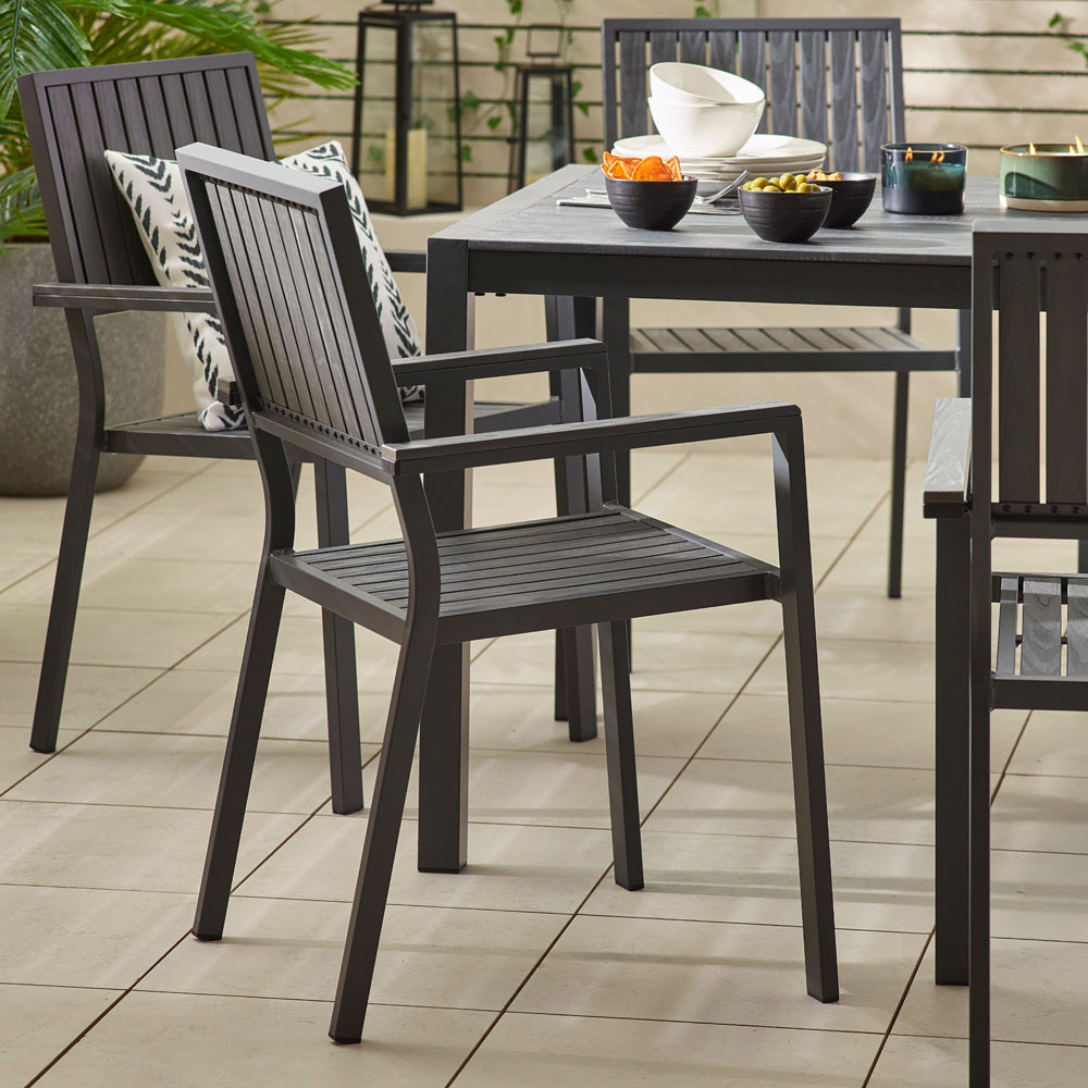 Furniturebox Bermuda 8 Seater Garden Dining Set Grey Image 3