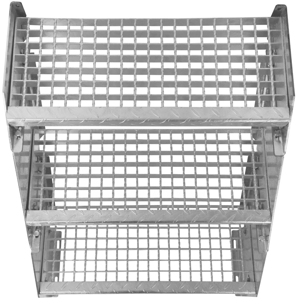 Monstershop 10 Section Adjustable Wide Galvanised Staircase 600mm Image 4