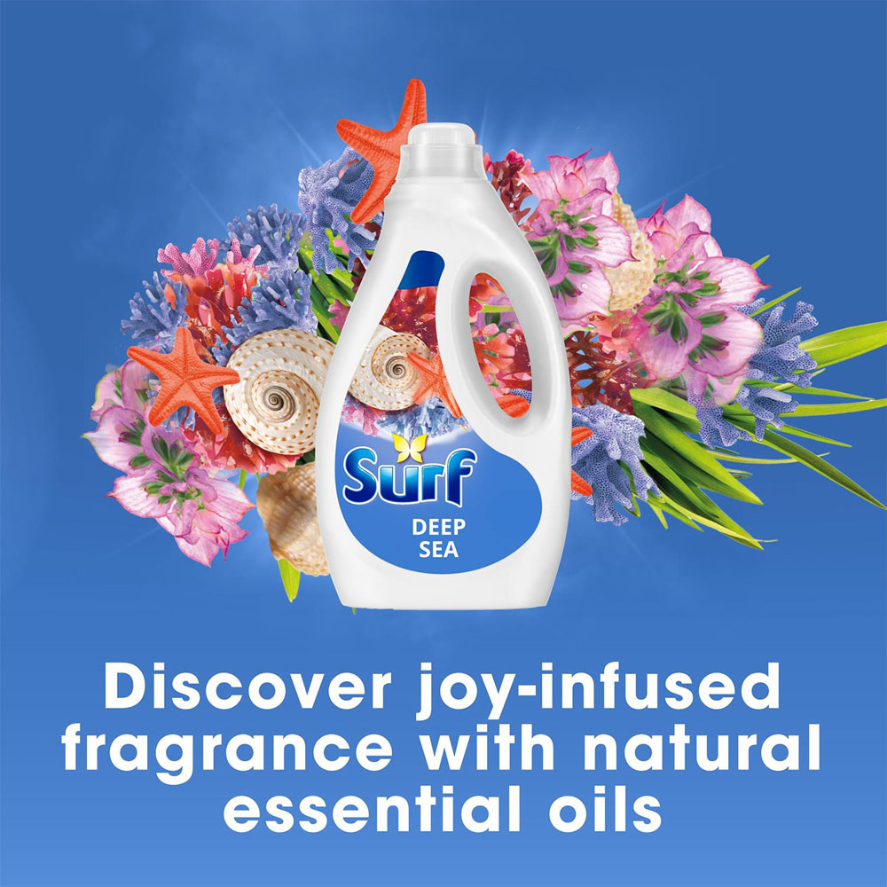 Surf Deep Sea Laundry Washing Liquid Detergent 60 Washes 1.62L 4 Pack Image 3