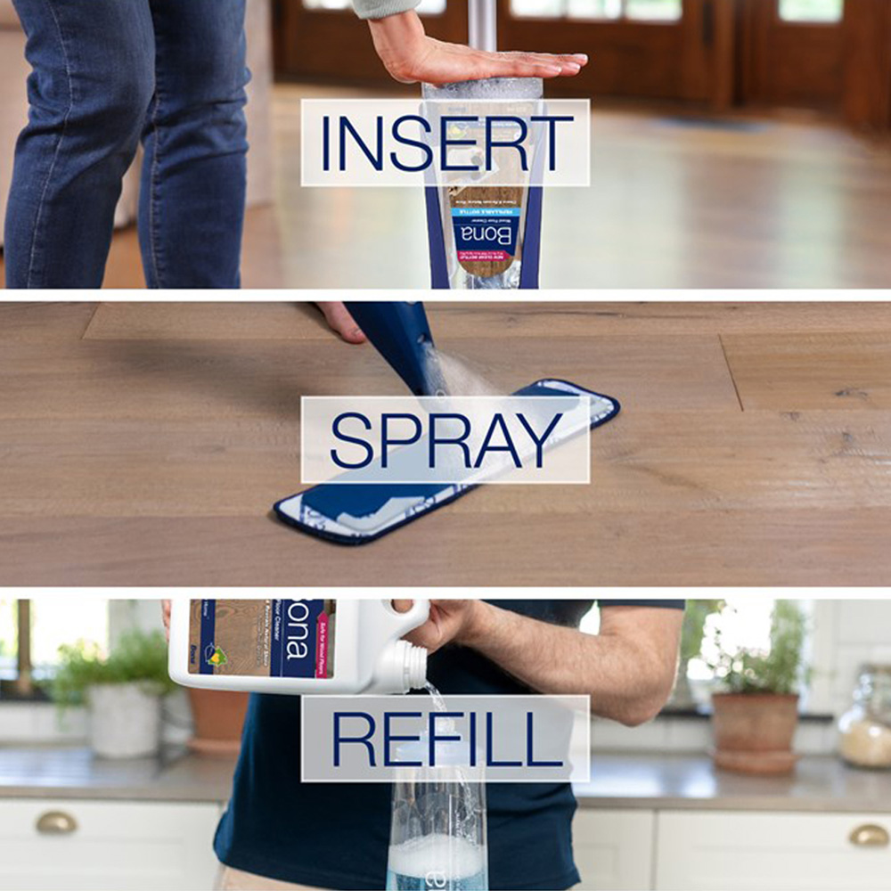 Bona Premium Spray Mop Refillable Wood Floor Cartridge 850ml Image 7