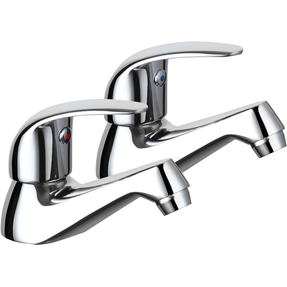 Pro C1 Chrome Bath Taps 2 Pack Image 1