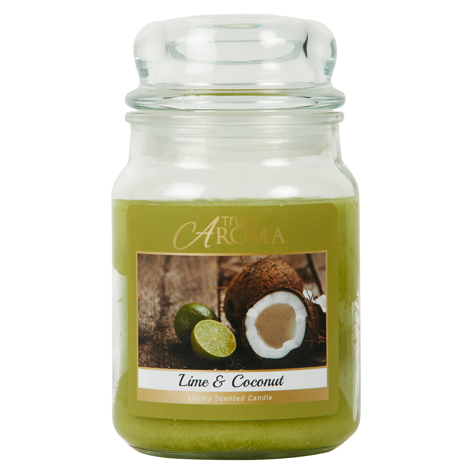 Lime and Coconut Mason Jar Candle - Green Image 1