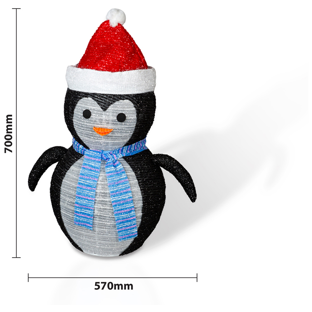 St Helens LED Multicolour Light Up Penguin 70cm Image 5