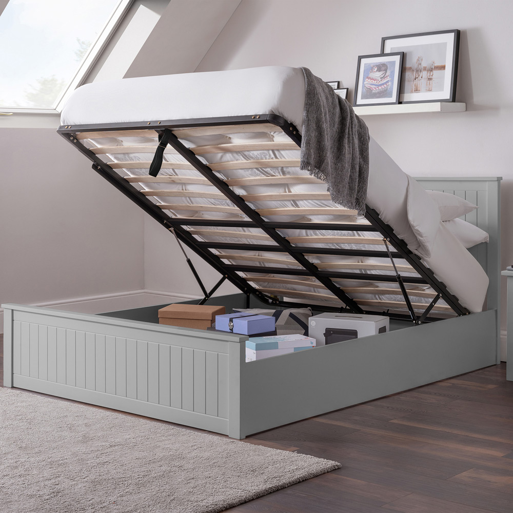 Julian Bowen Maine King Dove Grey Ottoman Bed Image 9