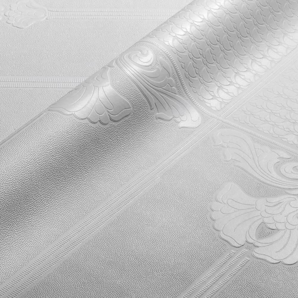 Anaglypta Baroque Dado Panel White Wallpaper Image 2