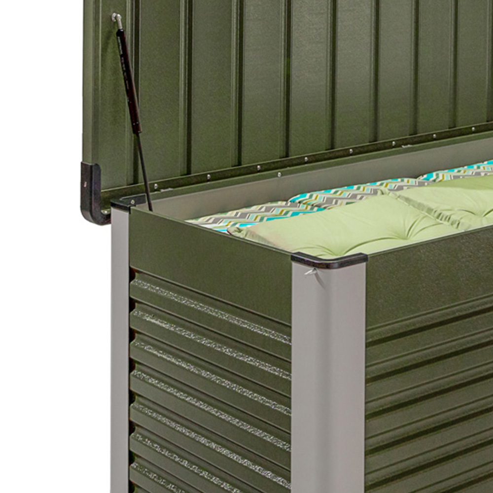 Trimetals 750L Olive Weatherproof Garden Storage Box Image 4