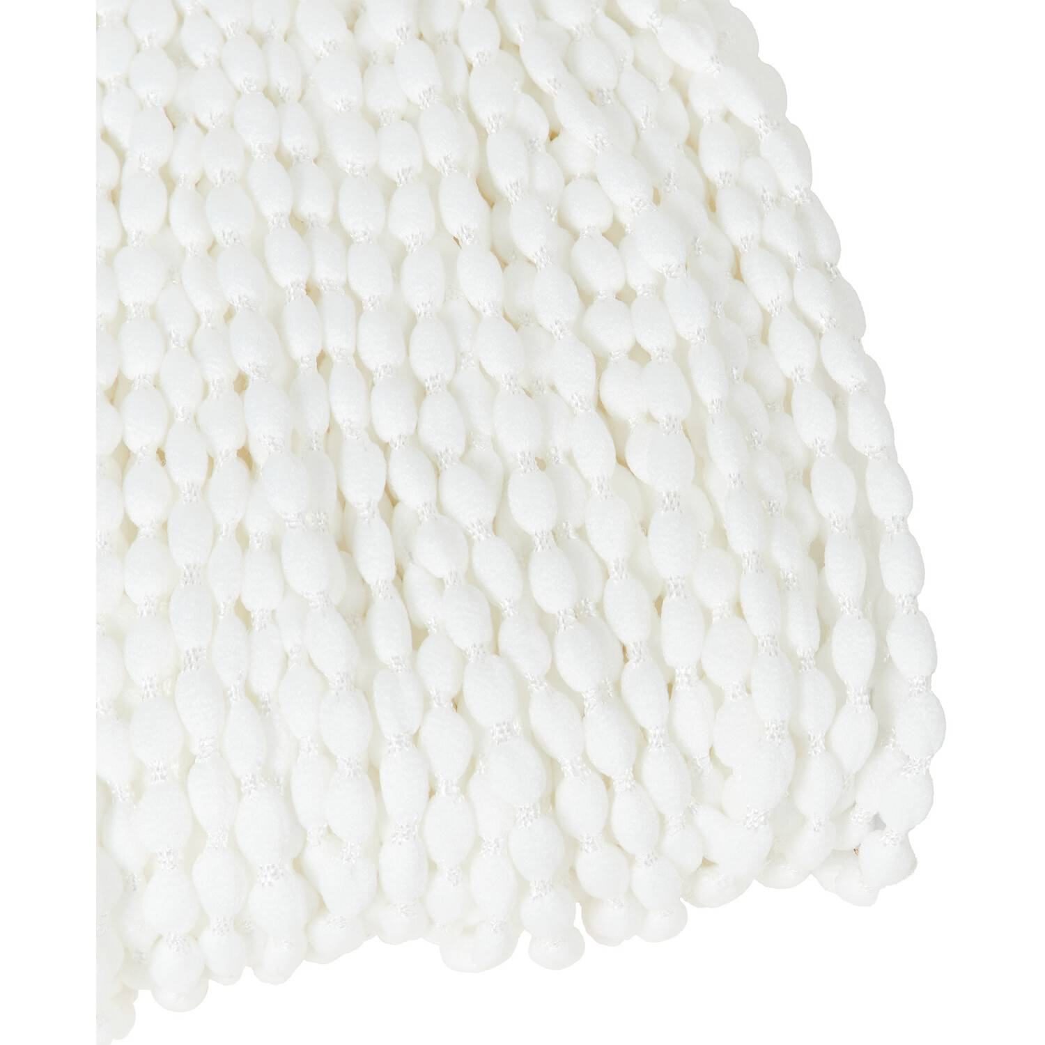 Deluxe Bobble Door Curtain Off White Image 2