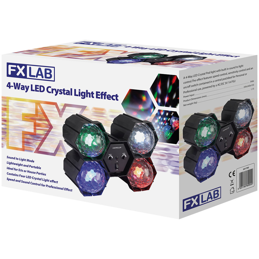 FX Lab 4 Way LED Crystal Light Effect Image 6