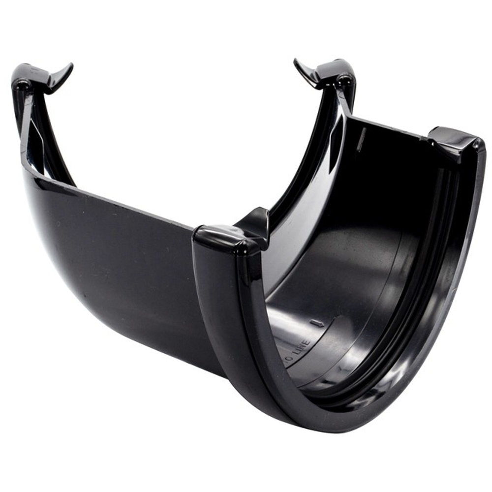 FloPlast Deepflow Hi-Cap Gutter Black 115 x 75mm Image 4