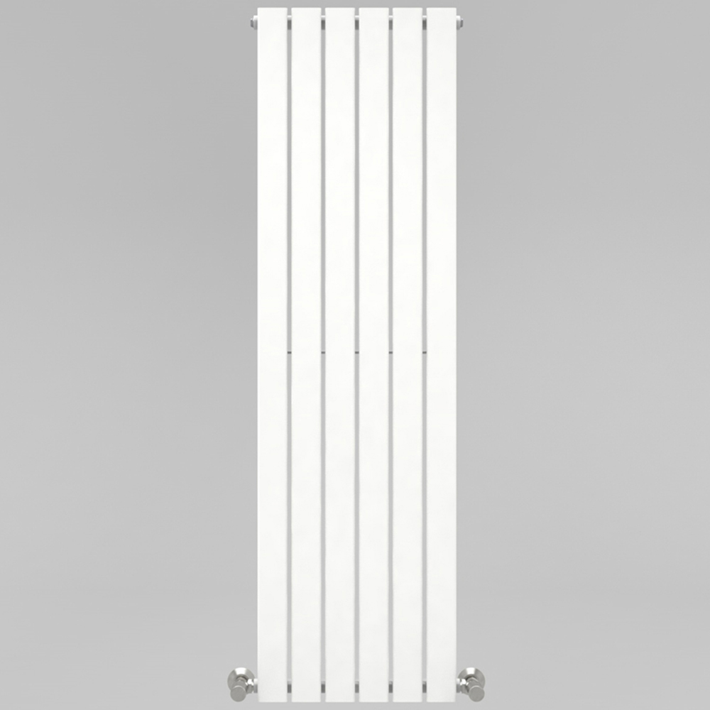White 2640 BTU Single Flat Panel Vertical Column Radiator 1600 x 408mm Image 3