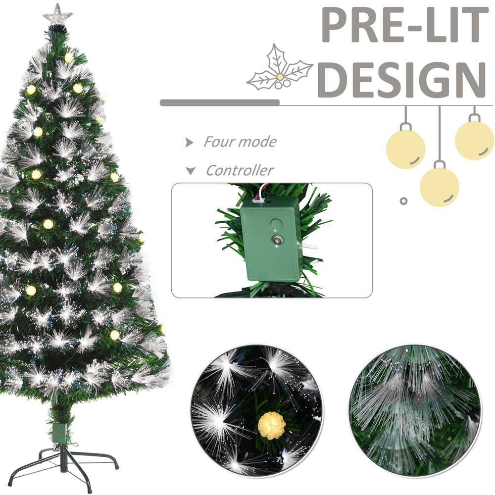 Everglow LED Full Bodied Green Artificial Christmas Tree 5ft Image 6