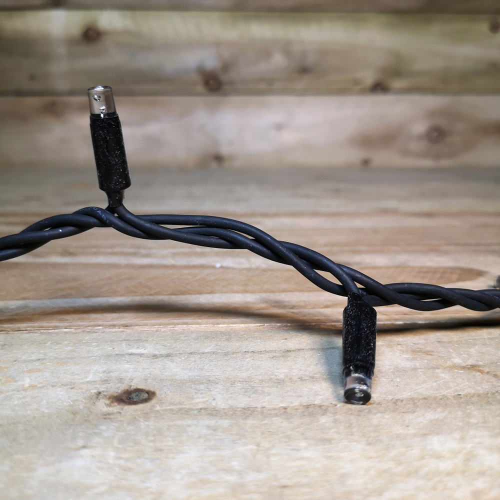 Premier 100 Multicolour LED Static Black Cable String Light 8m Image 3