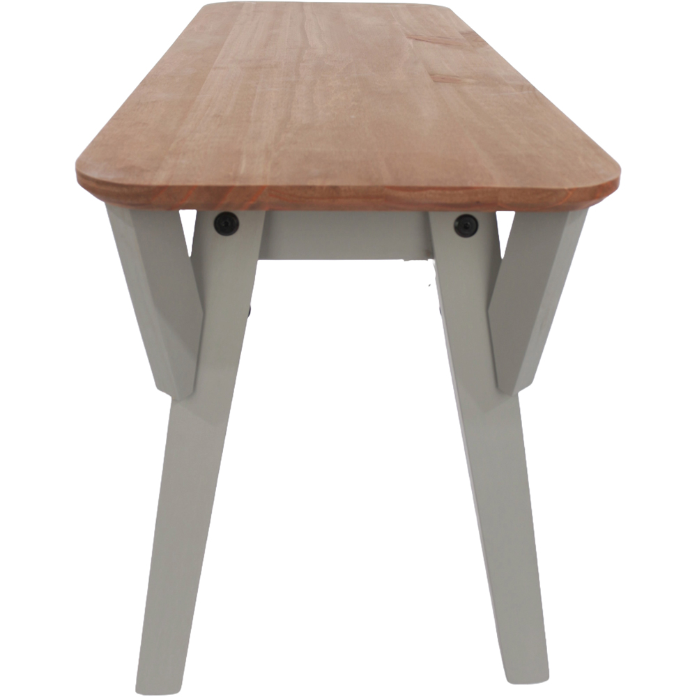 Core Products Corona 4 Seater Large Rectangular Dining Table Bench Set Grey Image 5