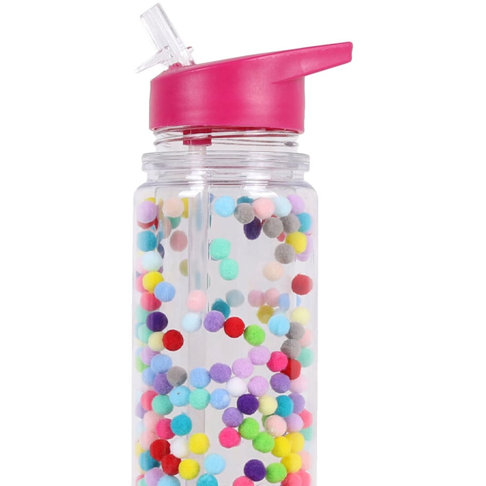500ml Pom Pom Water Bottle Image 2