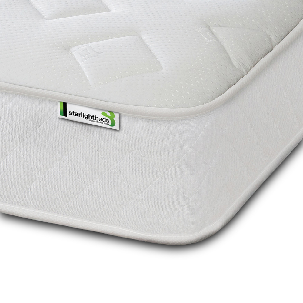 Starlight Beds Jump n Tac Single White Memory Foam with Spring Mattress Image 3