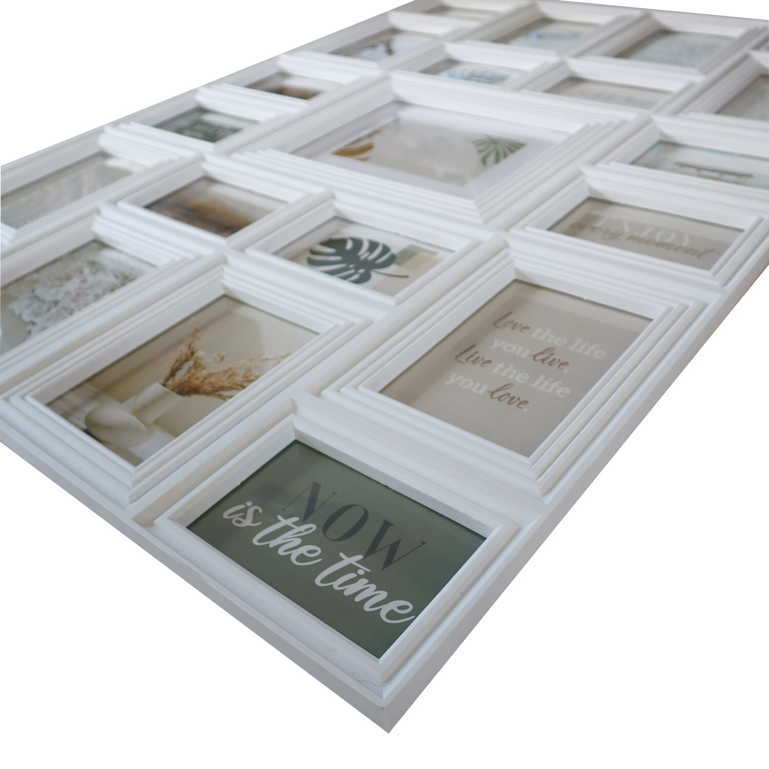 Cannes Ridged 21 Aperture Frame - White Image 3