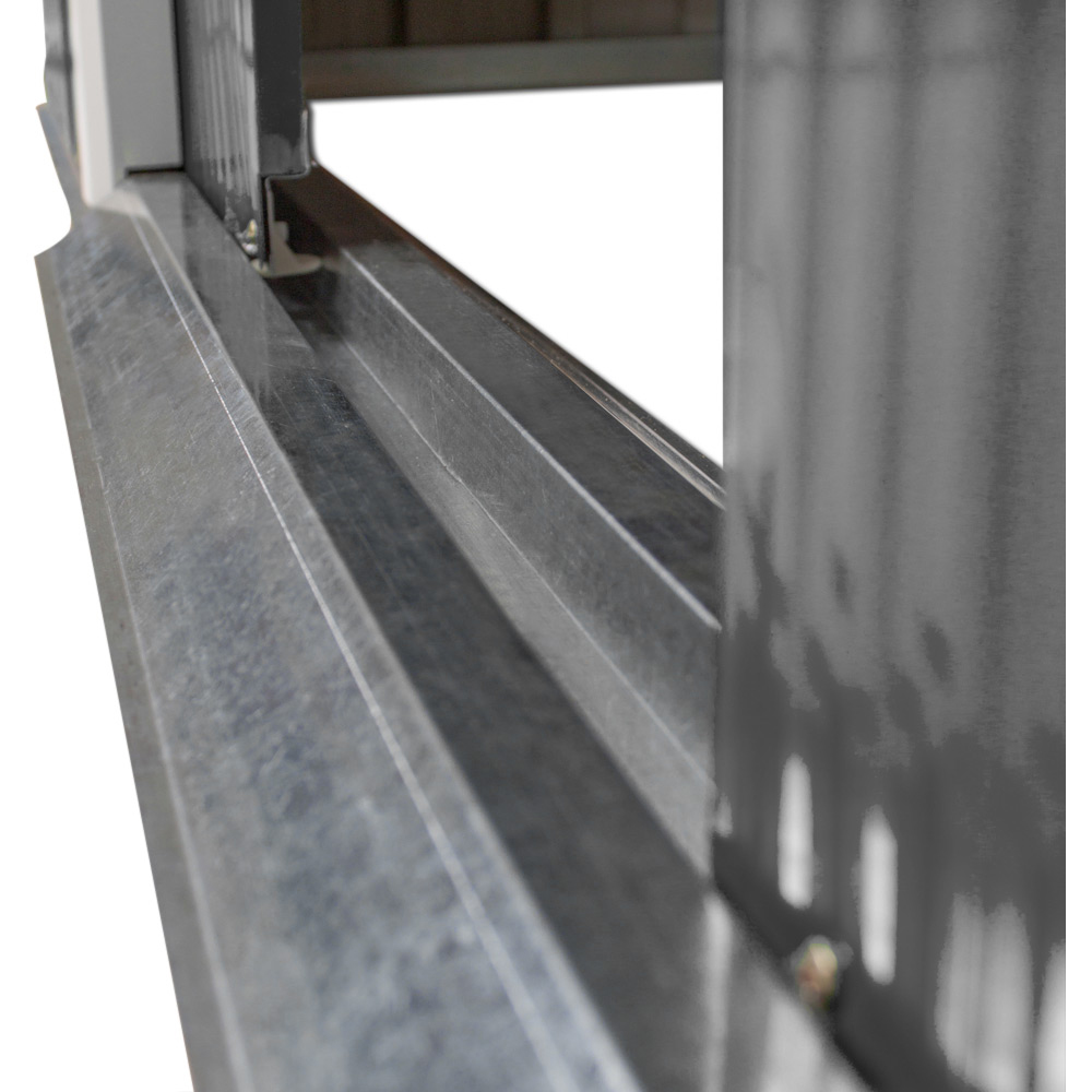 tectake Grey and White Pitch Roof Shed Image 3