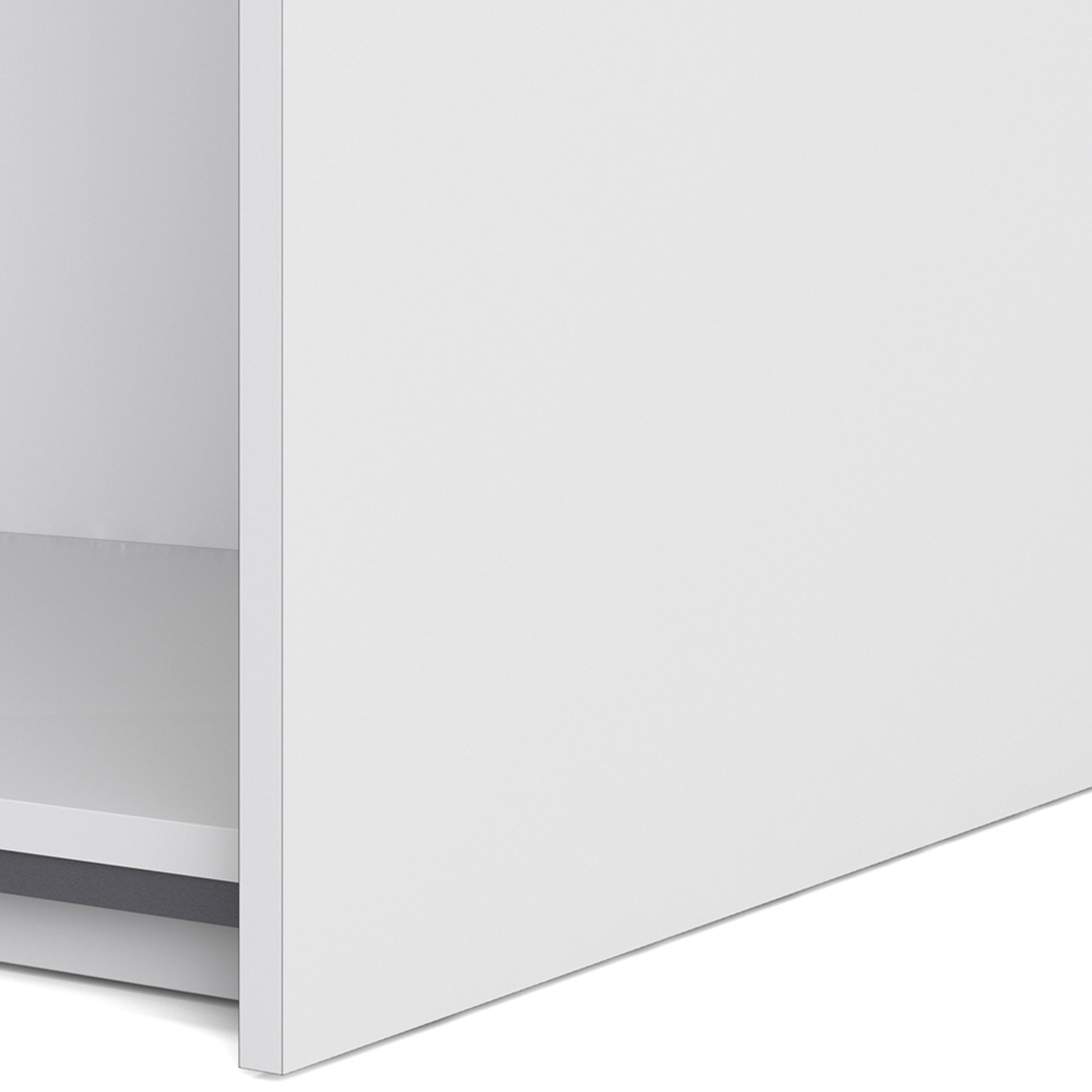 Verona 2 Door 5 Shelf White Mirrored Sliding Wardrobe Image 9