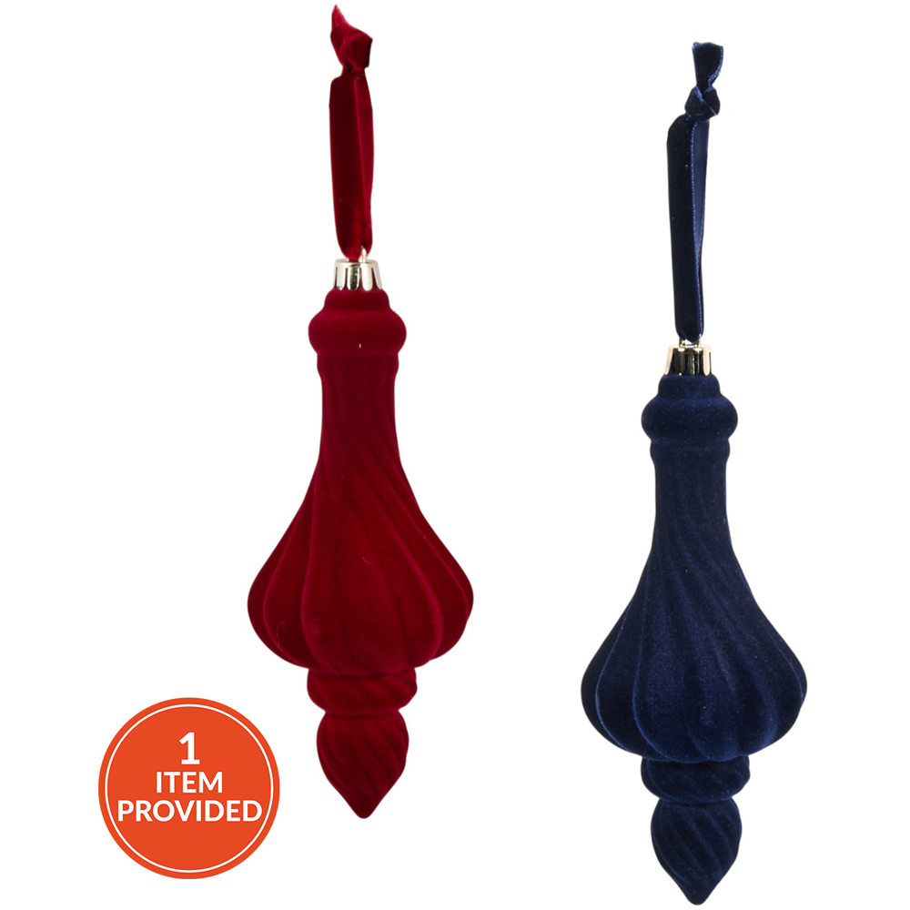 Pack of 4 Decorative Flocked Droplets Image 4