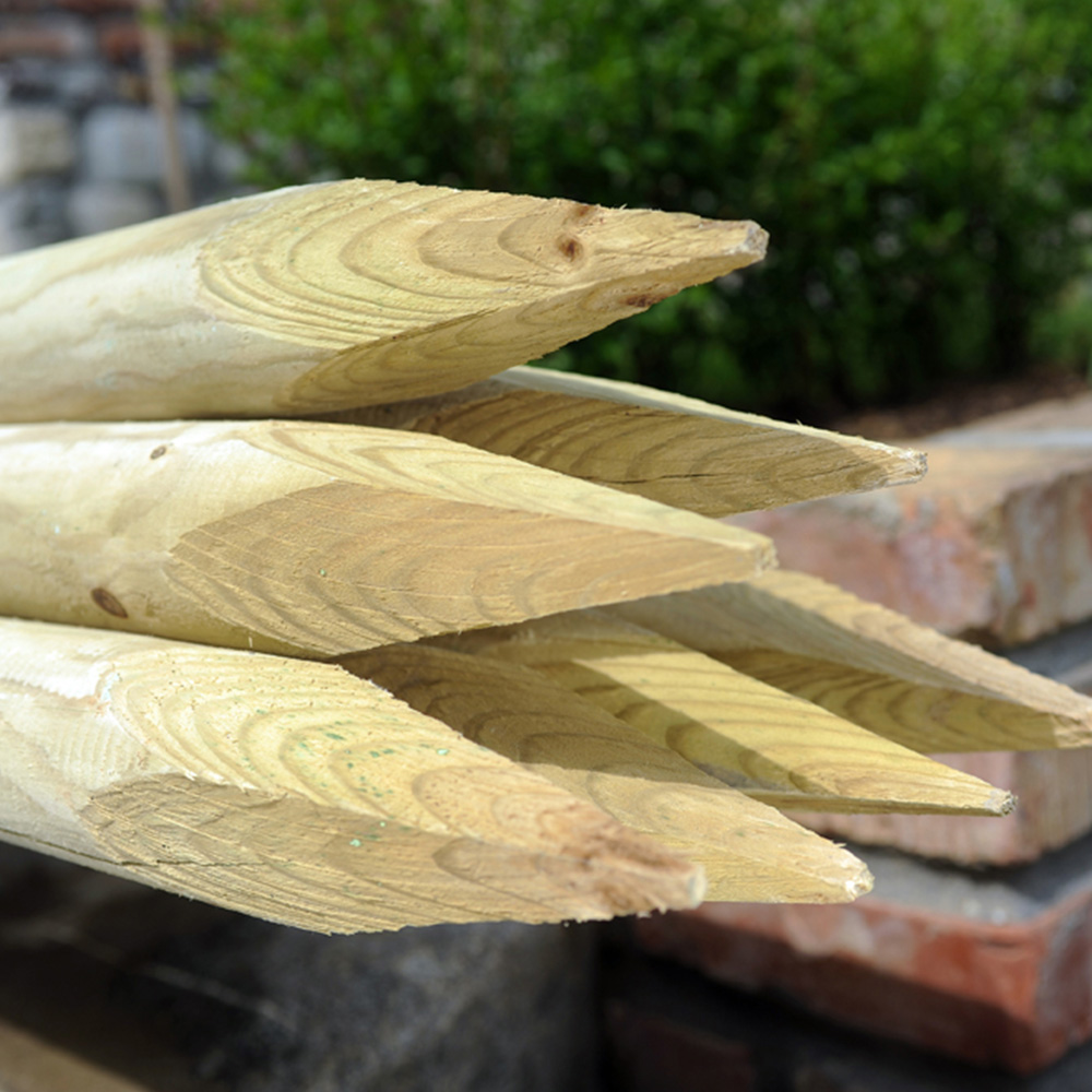 Inspirational Gifting Round Wooden Fence Post 1.8m x 75mm 10 Pack Image 3