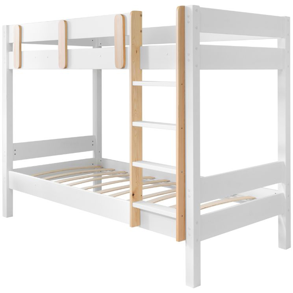 Noa and Nani Una White and Pine Contemporary Bunk Bed | Homebase