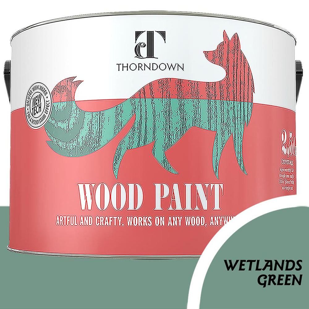 Thorndown Wetlands Green Satin Wood Paint 2.5L Image 3