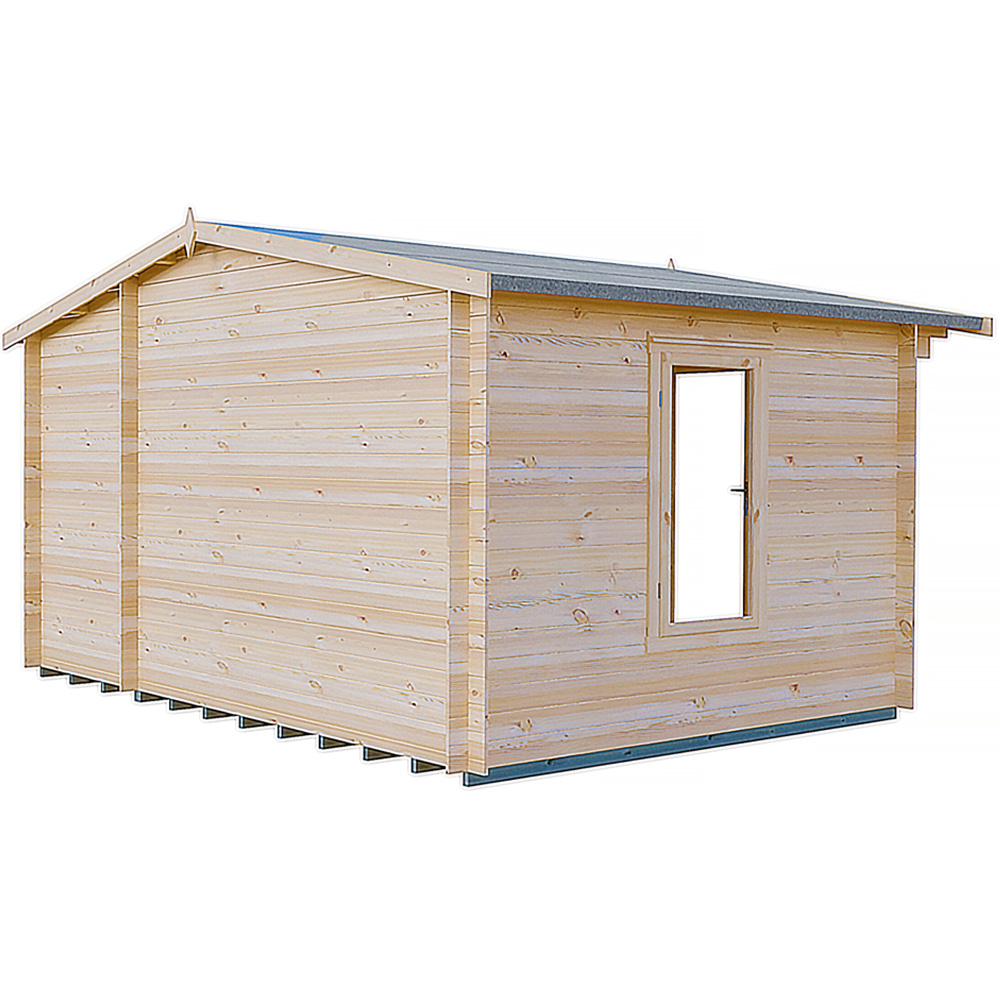 Shire Bourne 14 x 10ft Apex Garden Log Cabin Image 3