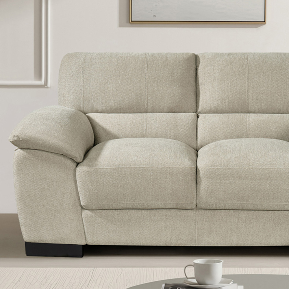 Artemis Home Roslyn 2 Seater Beige Fabric Sofa Image 2