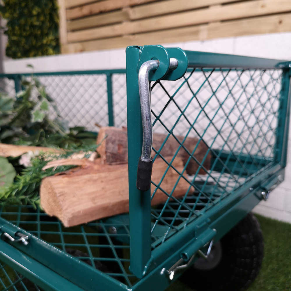 Samuel Alexander Green Heavy Duty Metal Garden Wheelbarrow 180kg Image 6